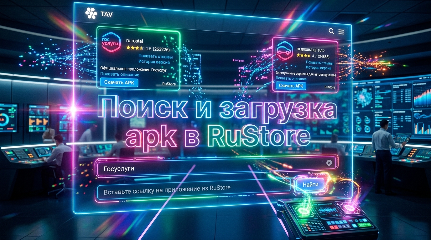 Поиск и загрузка apk в RuStore