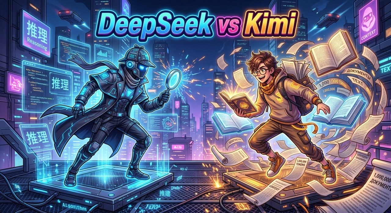 DeepSeek vs Kimi — Кибер-Шерлок против Книжного Червя