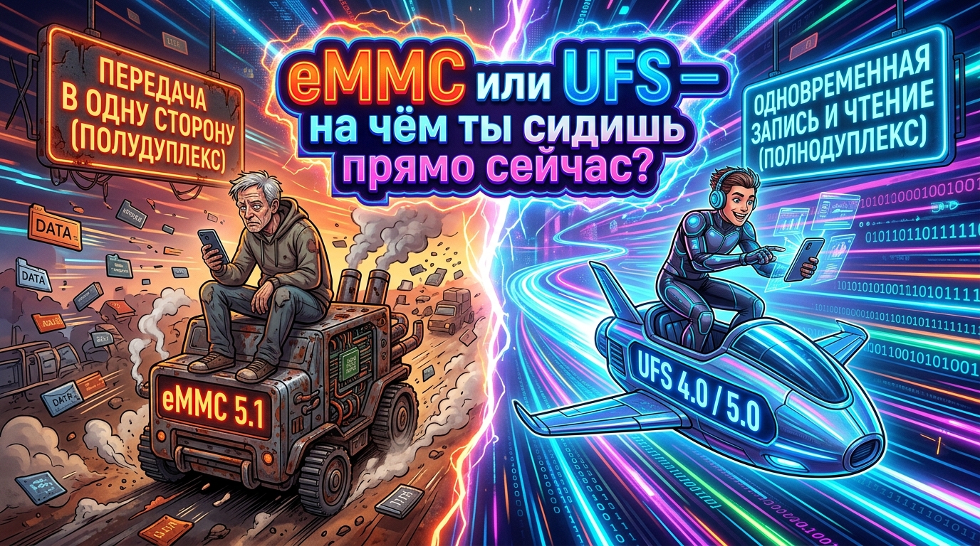 eMMC или UFS — на чём ты сидишь прямо сейчас ?