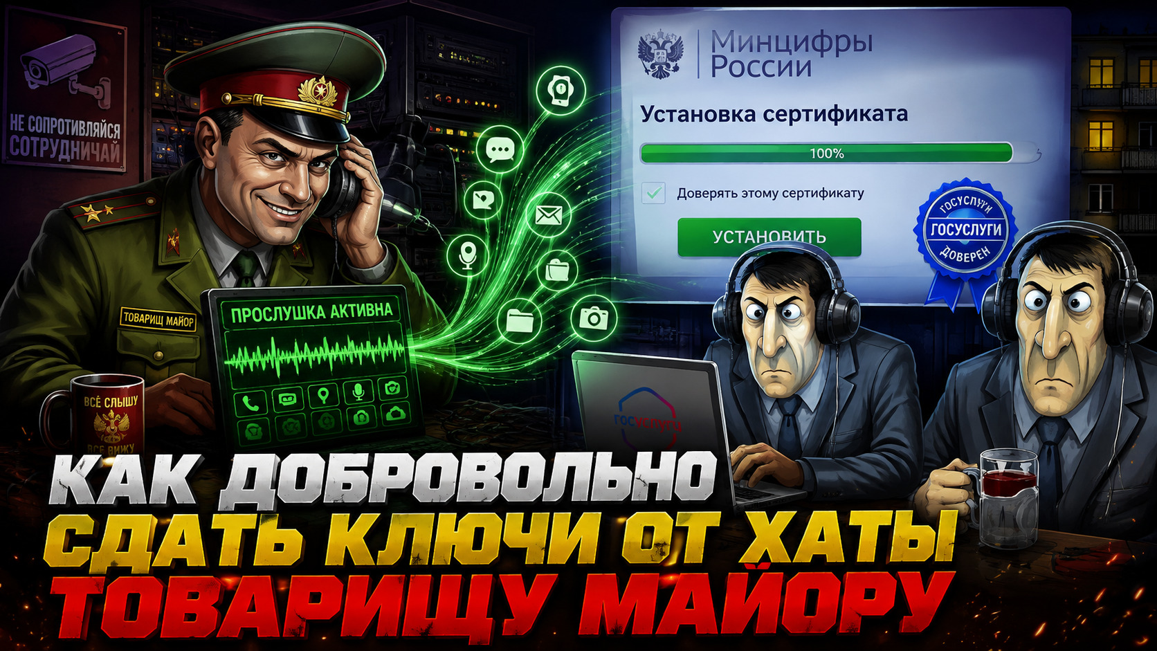 Как добровольно сдать ключи от хаты товарищу майору