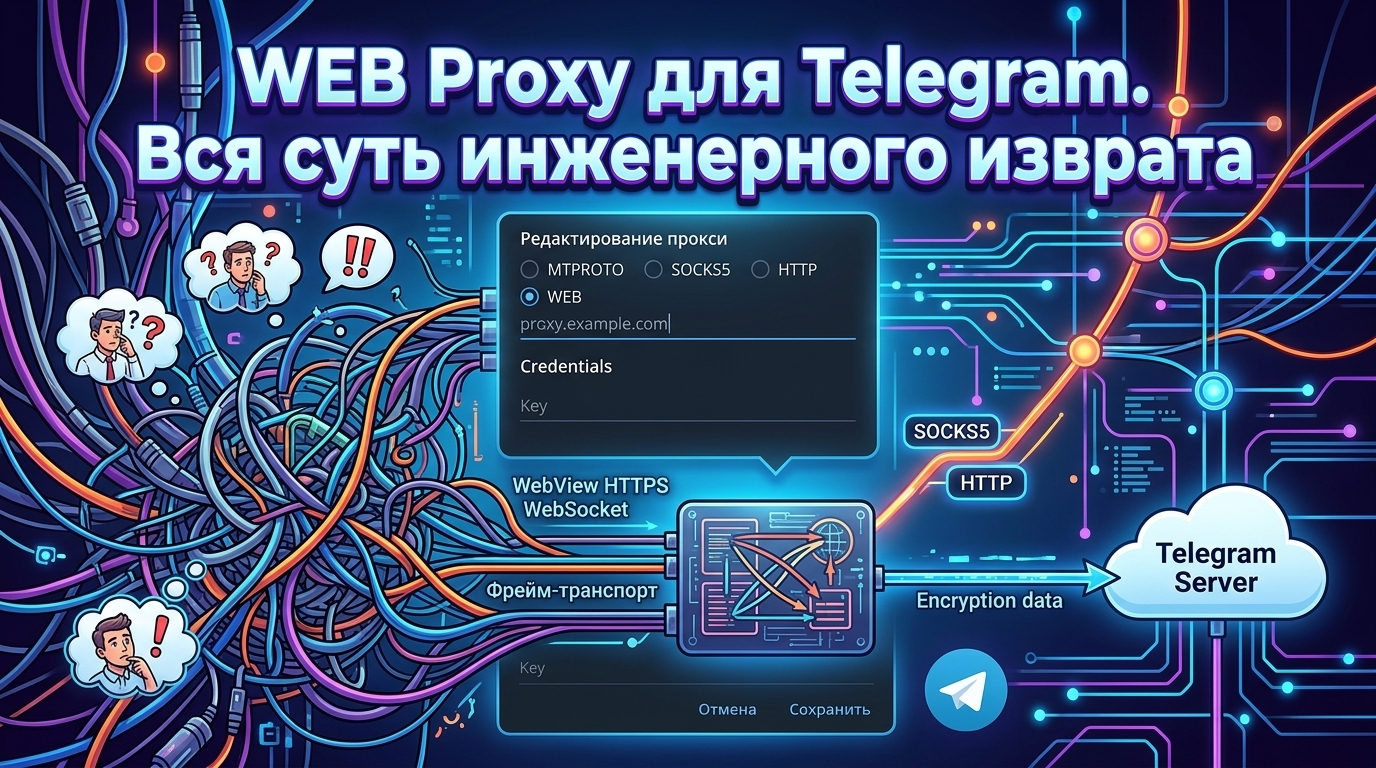WEB Proxy для Telegram. Вся суть инженерного изврата