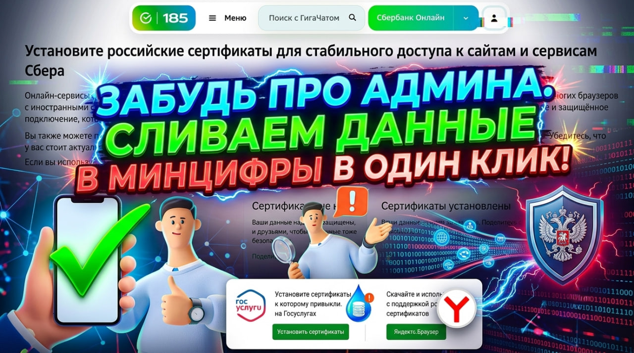 Как установить сертификат Минцифры на компьютер?