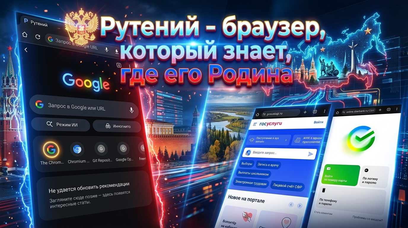 Рутений - браузер, который знает, где его Родина